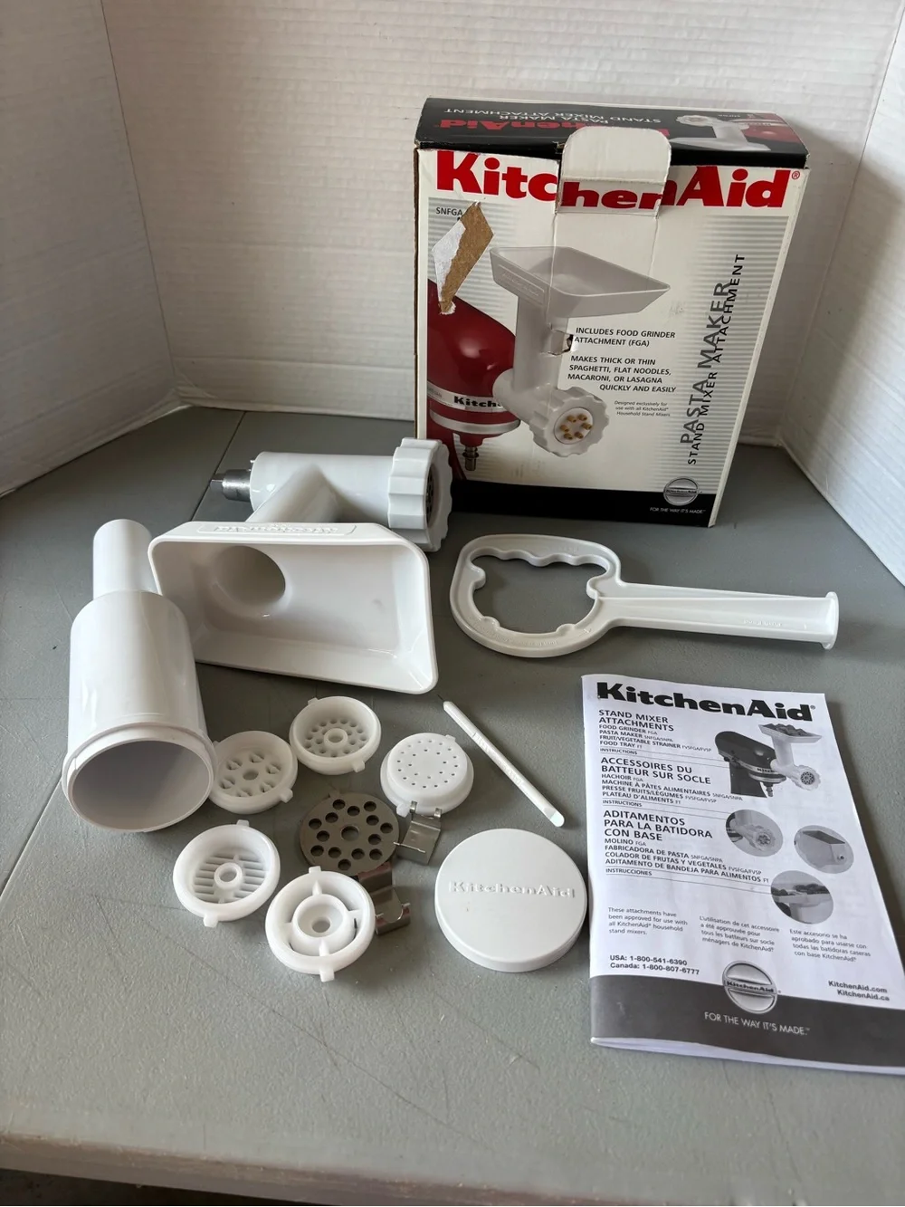 Kitchen Aid SNFGA/9707751 Pasta Maker Stand Mixer Attachment *READ* - Picture 1 of 10